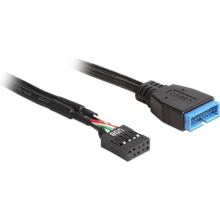 Delock USB internt kabel 30cm Sort